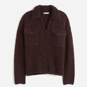 Madewell Bouclé-Knit Sweater Jacket